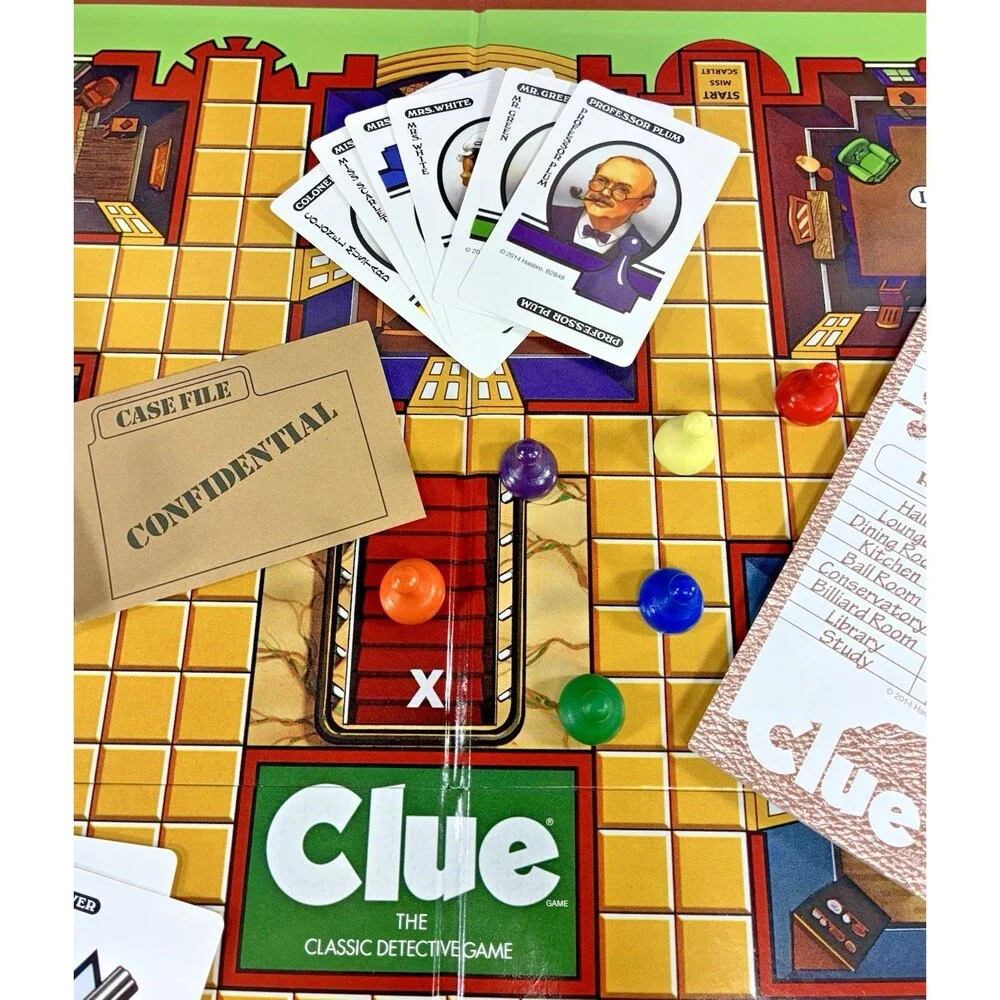 Hasbro CLUE Classic Detective Game Retro Series 1986 Edition Board Game Complete - Picture 9 of 13